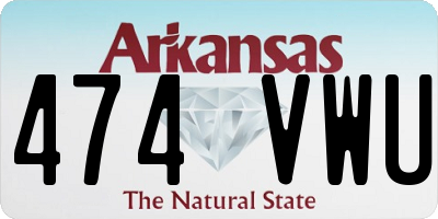 AR license plate 474VWU