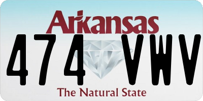 AR license plate 474VWV