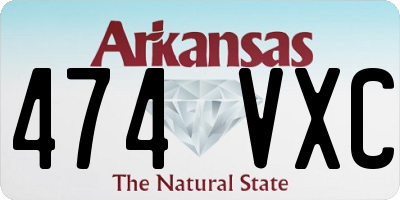 AR license plate 474VXC