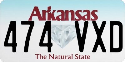 AR license plate 474VXD