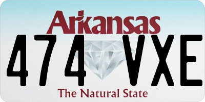 AR license plate 474VXE