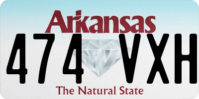 AR license plate 474VXH