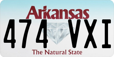 AR license plate 474VXI