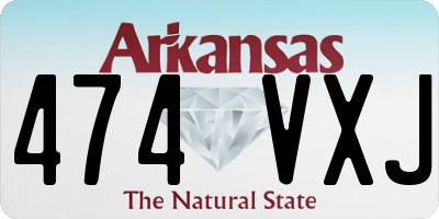 AR license plate 474VXJ