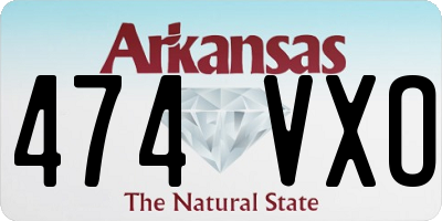 AR license plate 474VXO