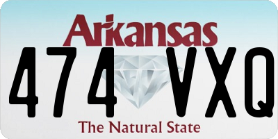 AR license plate 474VXQ