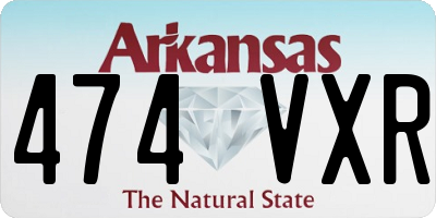 AR license plate 474VXR