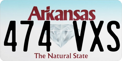AR license plate 474VXS