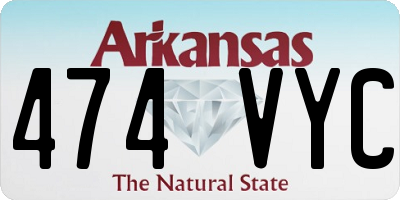 AR license plate 474VYC