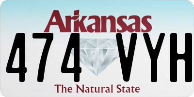 AR license plate 474VYH