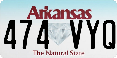 AR license plate 474VYQ