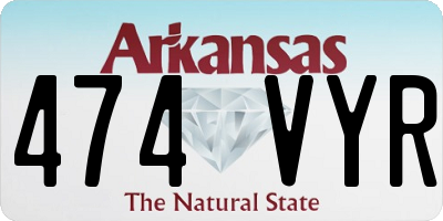 AR license plate 474VYR