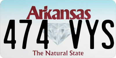 AR license plate 474VYS