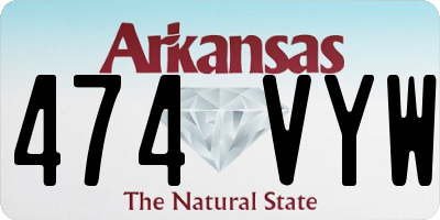 AR license plate 474VYW