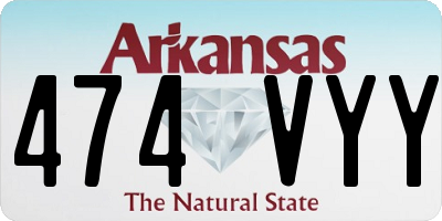 AR license plate 474VYY