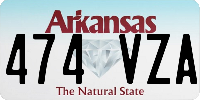 AR license plate 474VZA