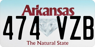 AR license plate 474VZB