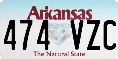AR license plate 474VZC