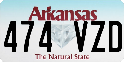 AR license plate 474VZD