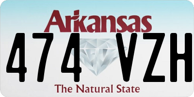 AR license plate 474VZH
