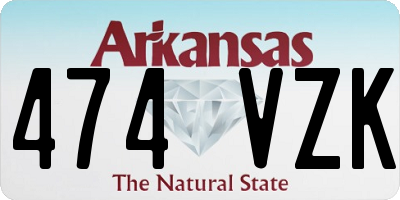 AR license plate 474VZK