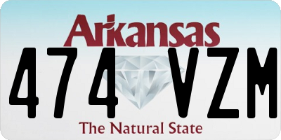 AR license plate 474VZM