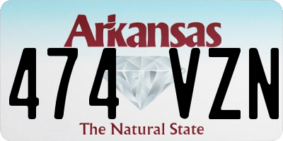 AR license plate 474VZN