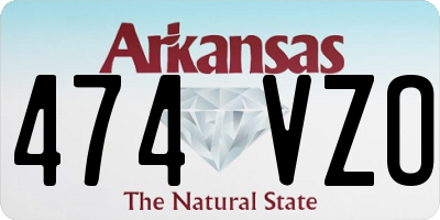 AR license plate 474VZO