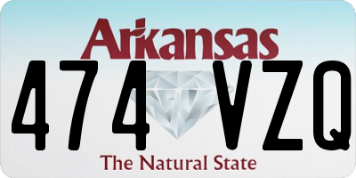 AR license plate 474VZQ