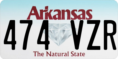 AR license plate 474VZR