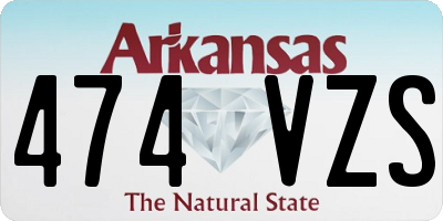 AR license plate 474VZS