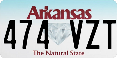 AR license plate 474VZT