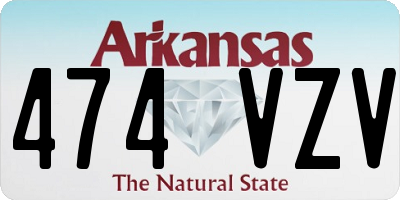 AR license plate 474VZV