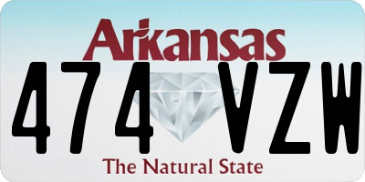 AR license plate 474VZW