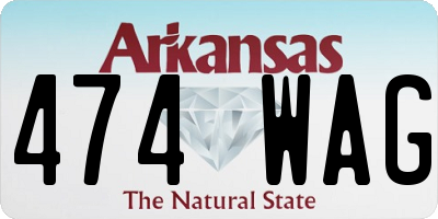 AR license plate 474WAG