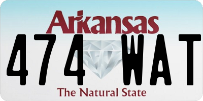 AR license plate 474WAT