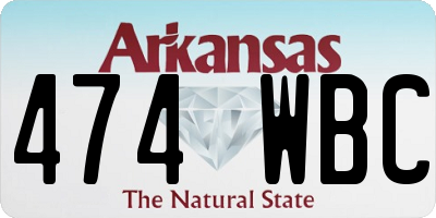 AR license plate 474WBC