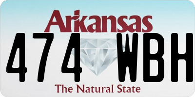 AR license plate 474WBH