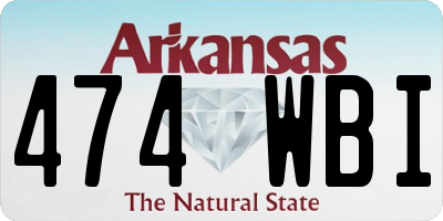 AR license plate 474WBI