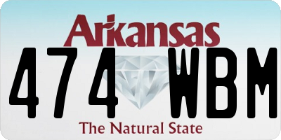 AR license plate 474WBM