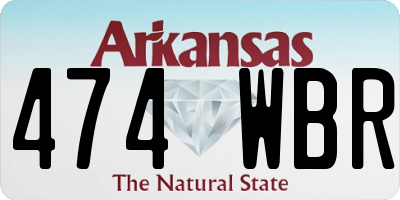 AR license plate 474WBR