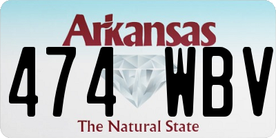 AR license plate 474WBV