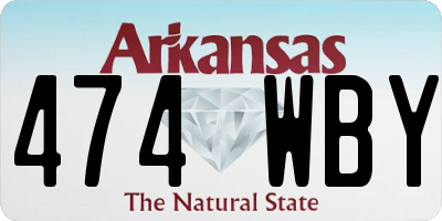 AR license plate 474WBY