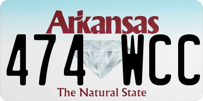 AR license plate 474WCC
