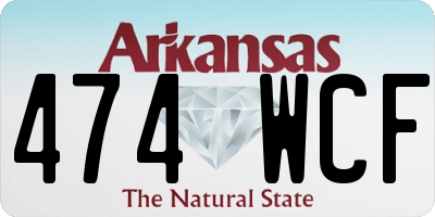 AR license plate 474WCF