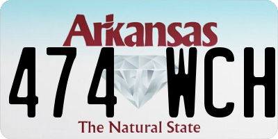 AR license plate 474WCH