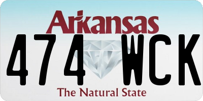 AR license plate 474WCK
