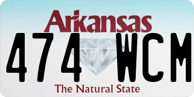 AR license plate 474WCM
