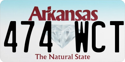 AR license plate 474WCT