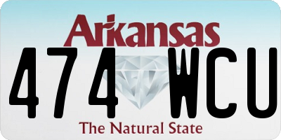 AR license plate 474WCU